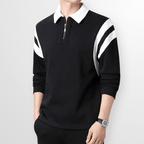 Polo Tröja i Mjuk Bomull med Kontrastkrage - STILUNA