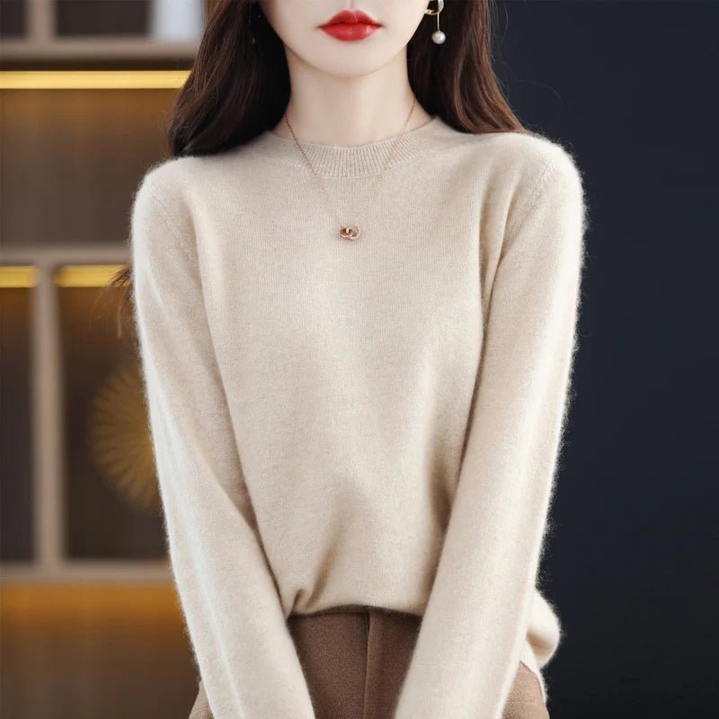 Ren Ull Cashmere Tröja: Unlock Komfort och Stil för Kvinnor i Vår och Höst - STILUNA