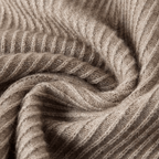 Ribbad Tröja med Kvartslång Dragkedja – Mjuk och Andningsbar Stickad Sweater - STILUNA