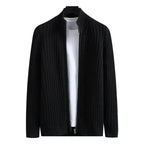 Ribbstickad Tröja i Bomull med Lös Passform för Dam – Klassisk och Bekväm Stickad Tröja - STILUNA