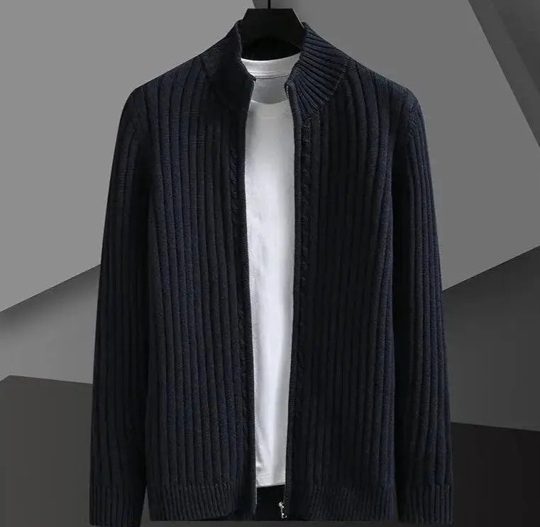 Ribbstickad Tröja i Bomull med Lös Passform för Dam – Klassisk och Bekväm Stickad Tröja - STILUNA