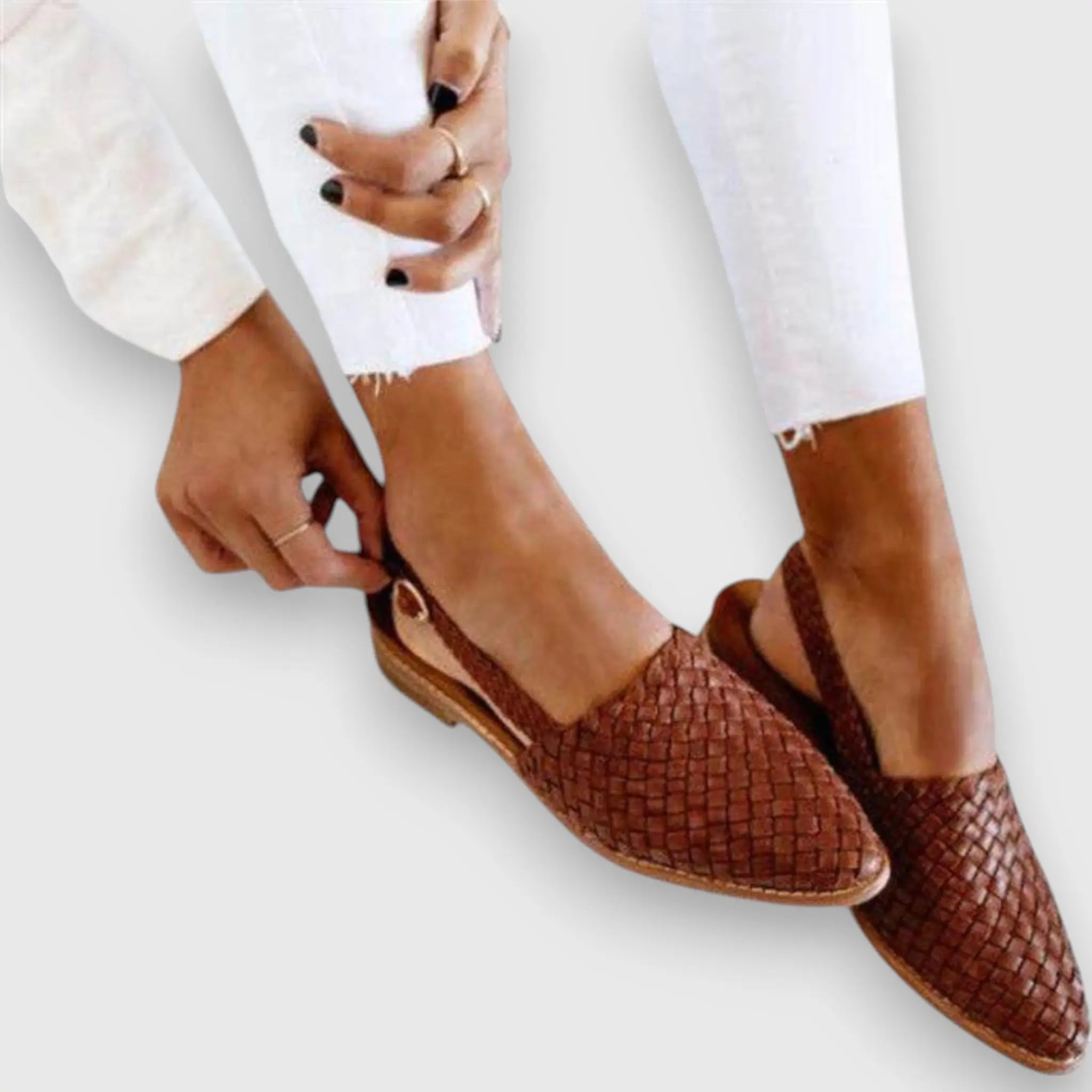 Sandaler Dam - Flätad Rem och Dämpande Innersulor för Optimal Komfort - STILUNA