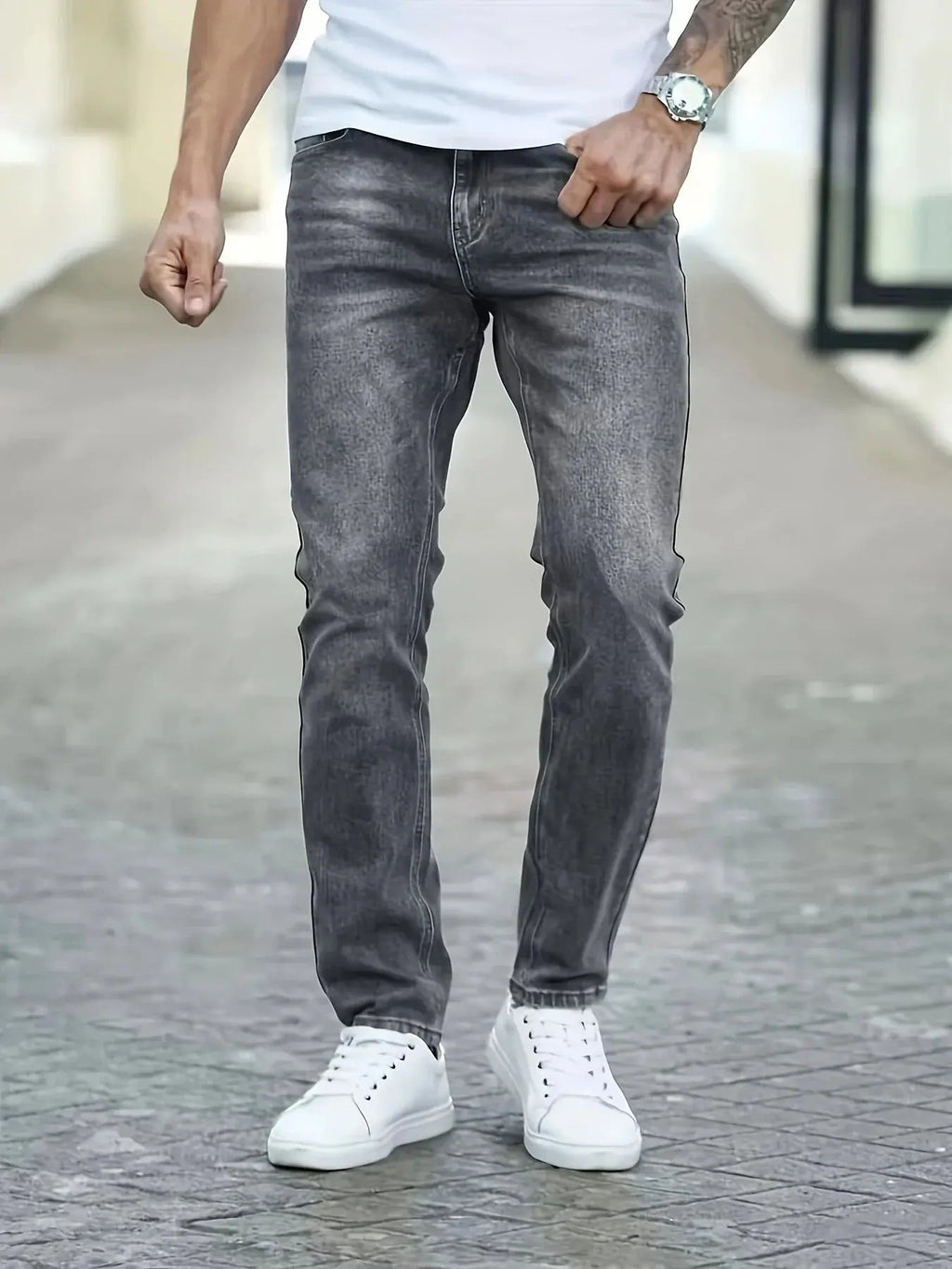 Slim Fit - jeans – En Ultimativ Kombinationspartner för Herrar - STILUNA