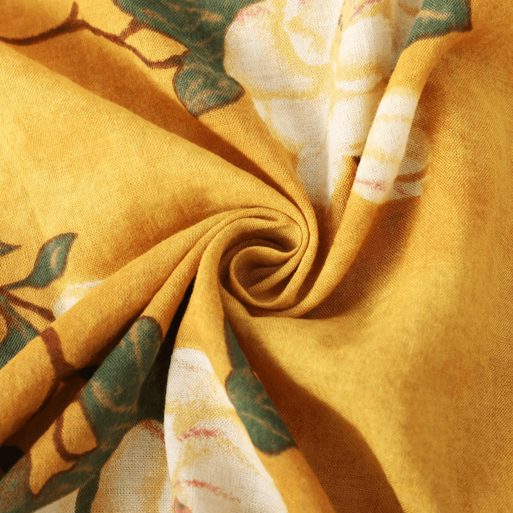 Sommarblommig Kortärmad Skjorta Herr – Lättviktig och Andningsbar i Avslappnad Passform - STILUNA