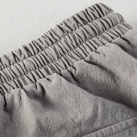 Sommarshorts i 100% bomull med elastisk midja och fickor - STILUNA