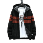 Stickad Cardigan för Herr i Plus Size | Löst sittande, Kort Modell i Chenille - stil - STILUNA