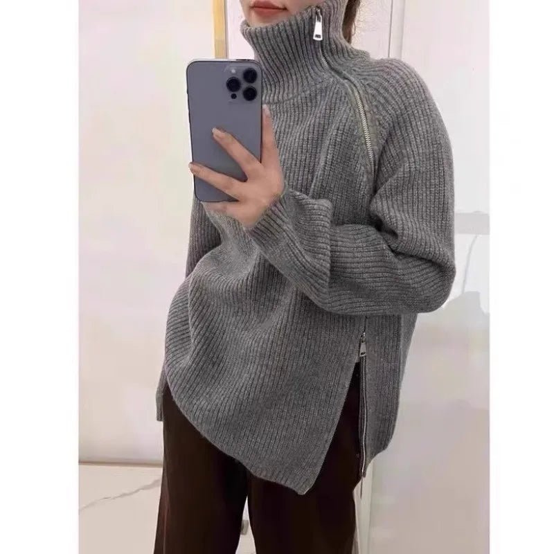 Stickad Dam Tröja 100% Cashmere - STILUNA