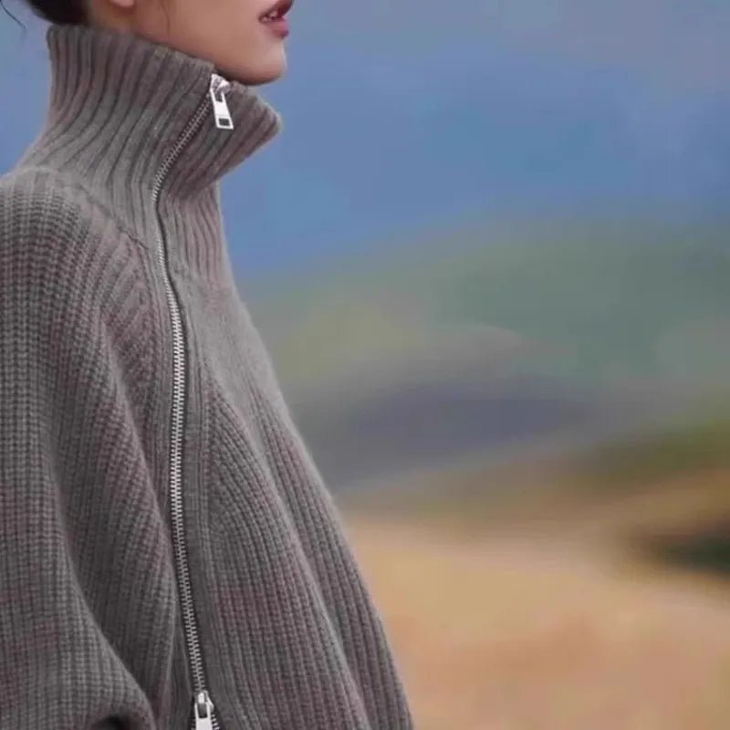 Stickad Dam Tröja 100% Cashmere - STILUNA