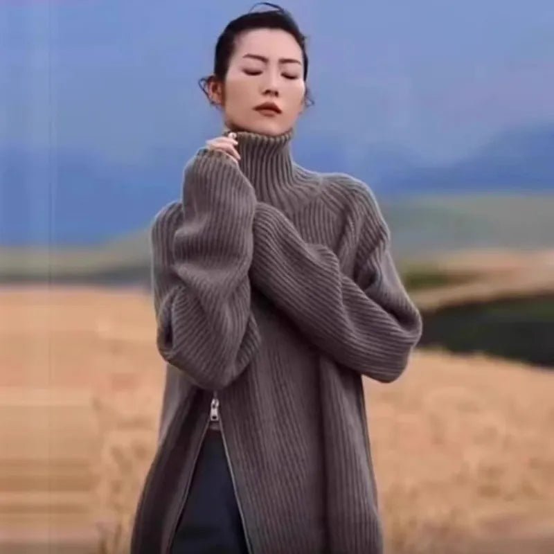 Stickad Dam Tröja 100% Cashmere - STILUNA