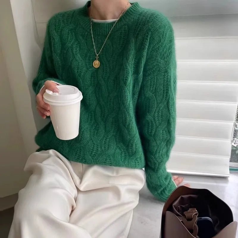 Stickad Dam Tröja Cashmere - STILUNA