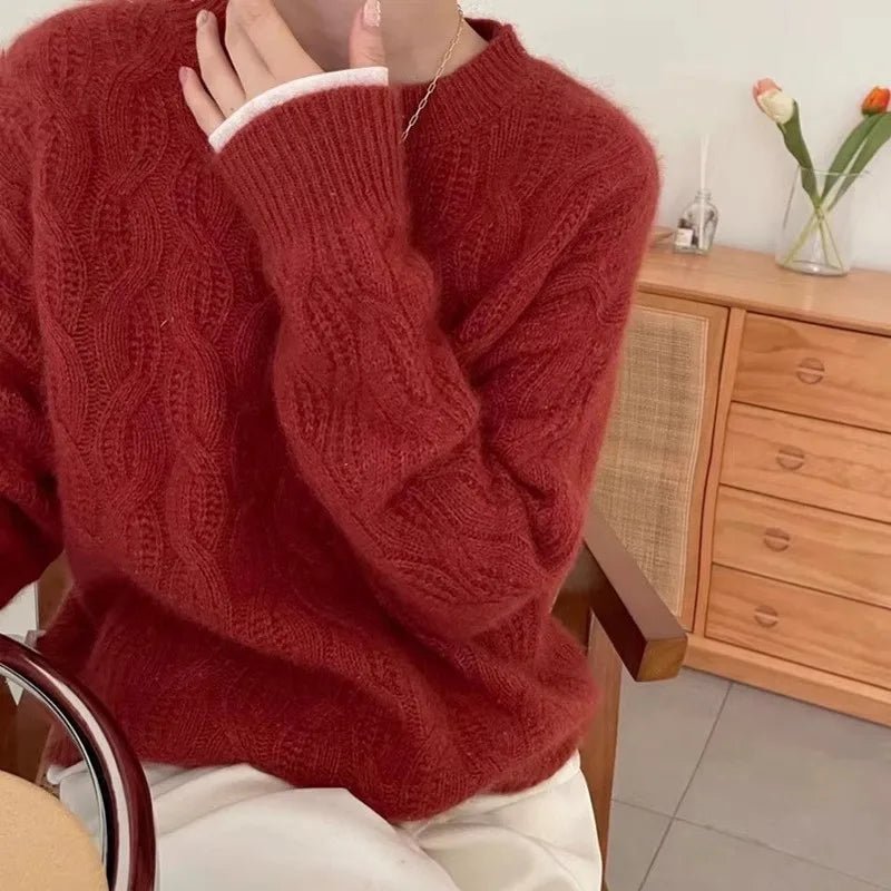 Stickad Dam Tröja Cashmere - STILUNA