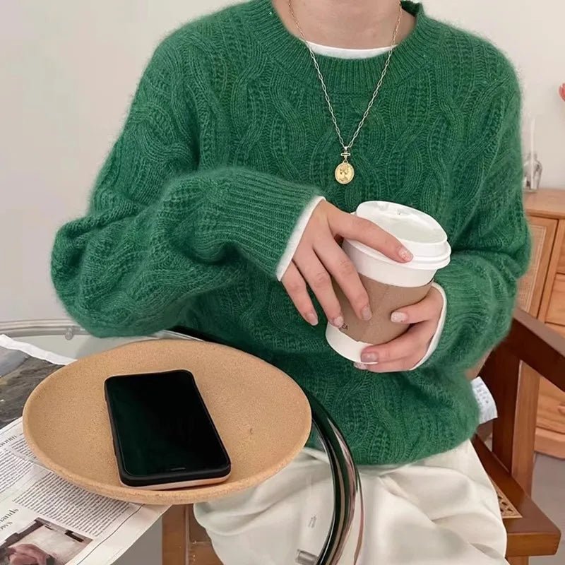 Stickad Dam Tröja Cashmere - STILUNA