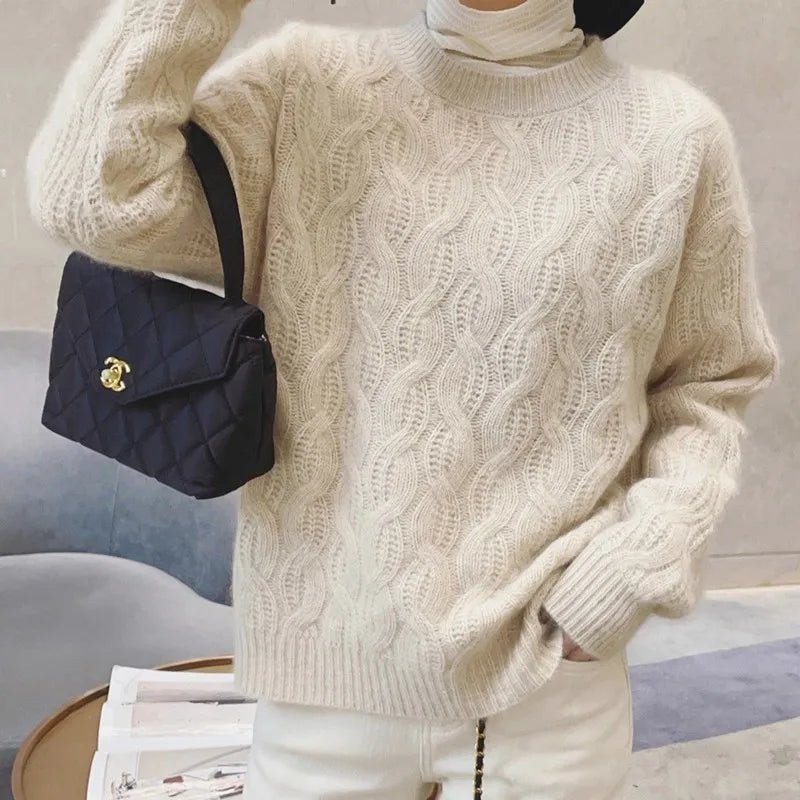 Stickad Dam Tröja Cashmere - STILUNA