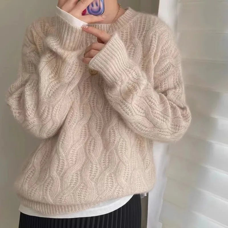 Stickad Dam Tröja Cashmere - STILUNA