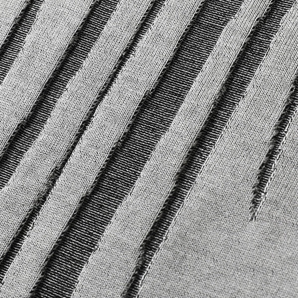 Stickad Tröja Dam i Silkesliknande Jacquard – Lätt, Andningsbar O - hals Tröja med Ribbad Kant - STILUNA