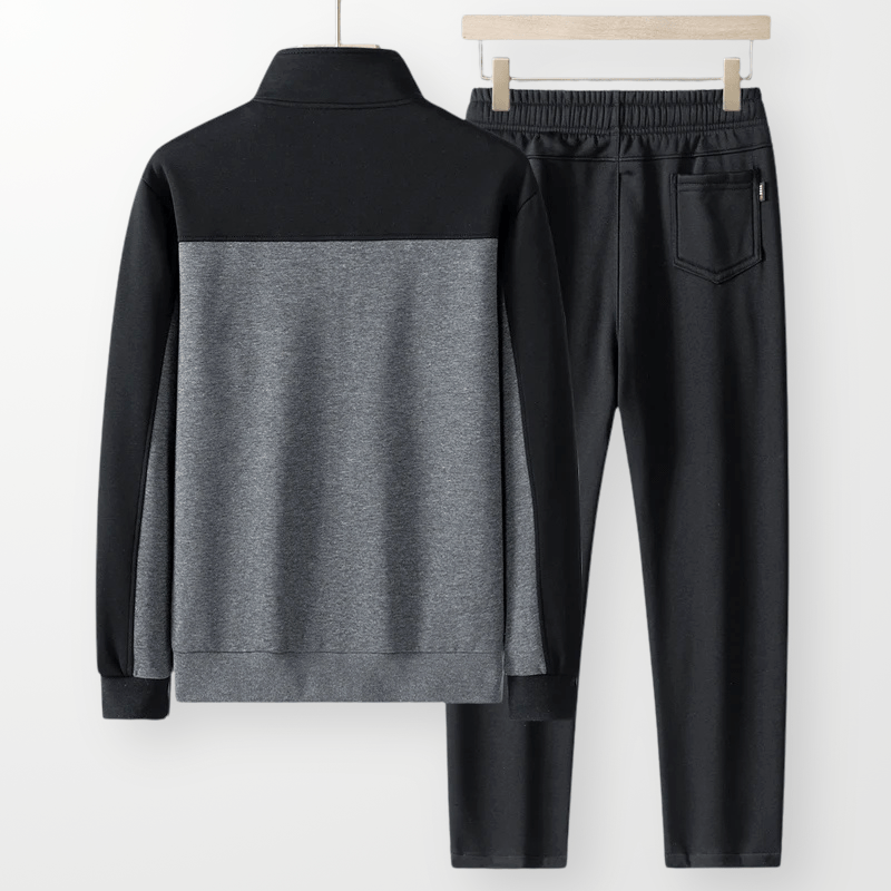 Stilren Sweatsuit med Argyle - mönster – Mjuk och Andningsbar Träningsdräkt med Justerbar Midja och Fickor - STILUNA