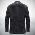 Urban Denimjacka med Vintage Tvätt och Skräddarsydd Passform - STILUNA