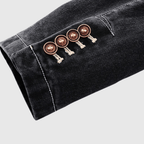 Urban Denimjacka med Vintage Tvätt och Skräddarsydd Passform - STILUNA