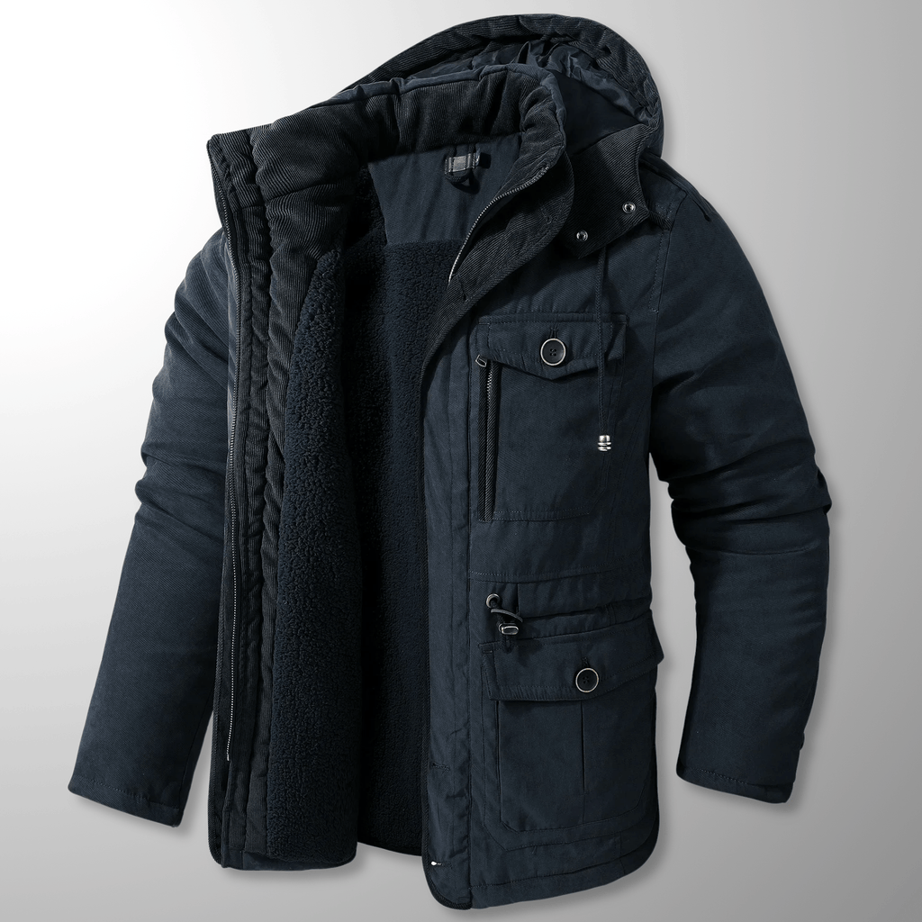 Vattentät och Andningsbar Jacka med Termisk Reflektion och Avtagbar Huva - STILUNA