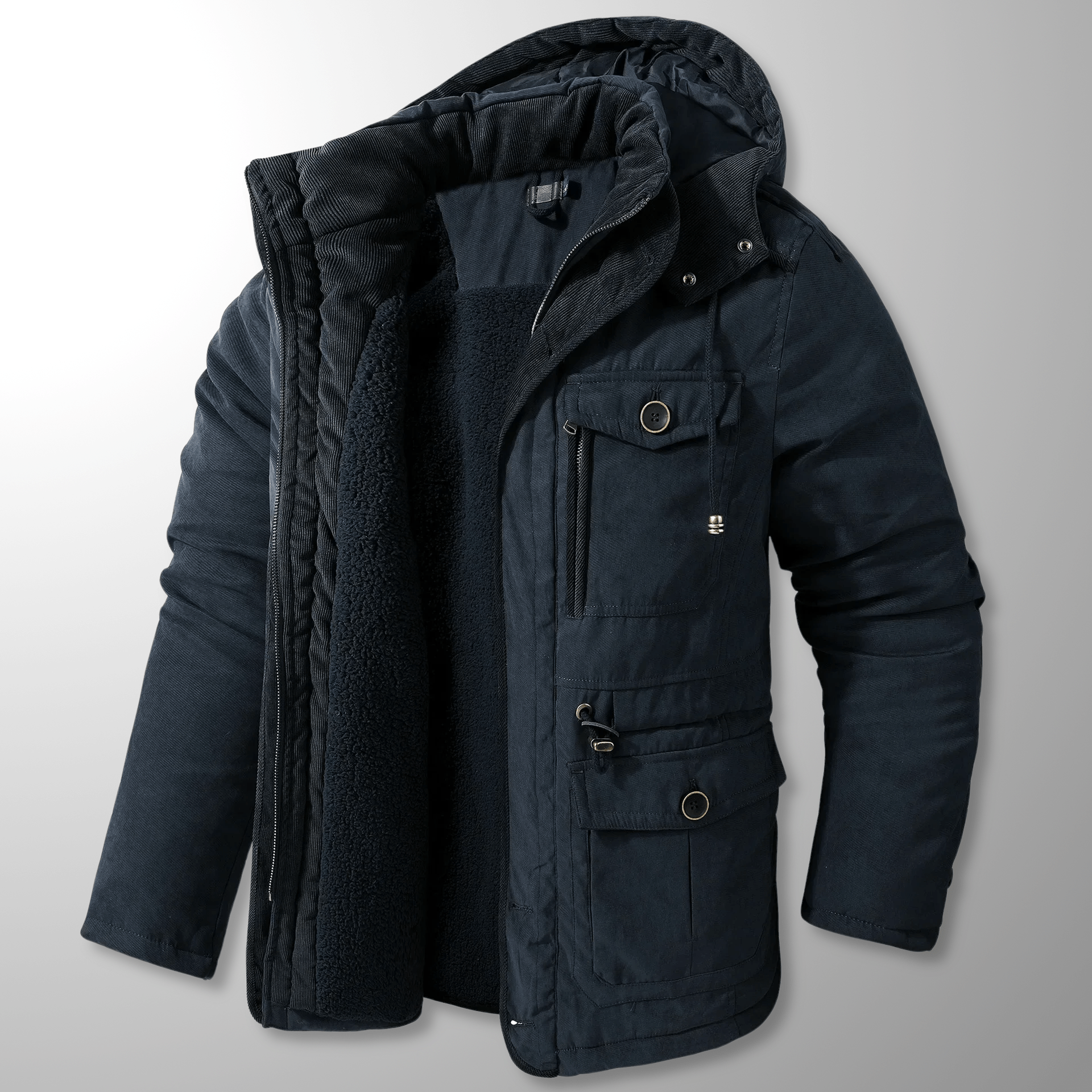 Vattentät och Andningsbar Jacka med Termisk Reflektion och Avtagbar Huva - STILUNA