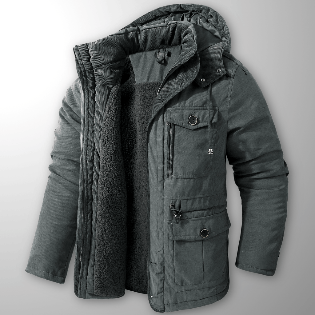 Vattentät och Andningsbar Jacka med Termisk Reflektion och Avtagbar Huva - STILUNA