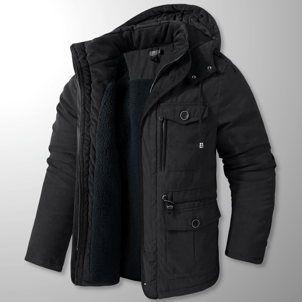 Vattentät och Andningsbar Jacka med Termisk Reflektion och Avtagbar Huva - STILUNA