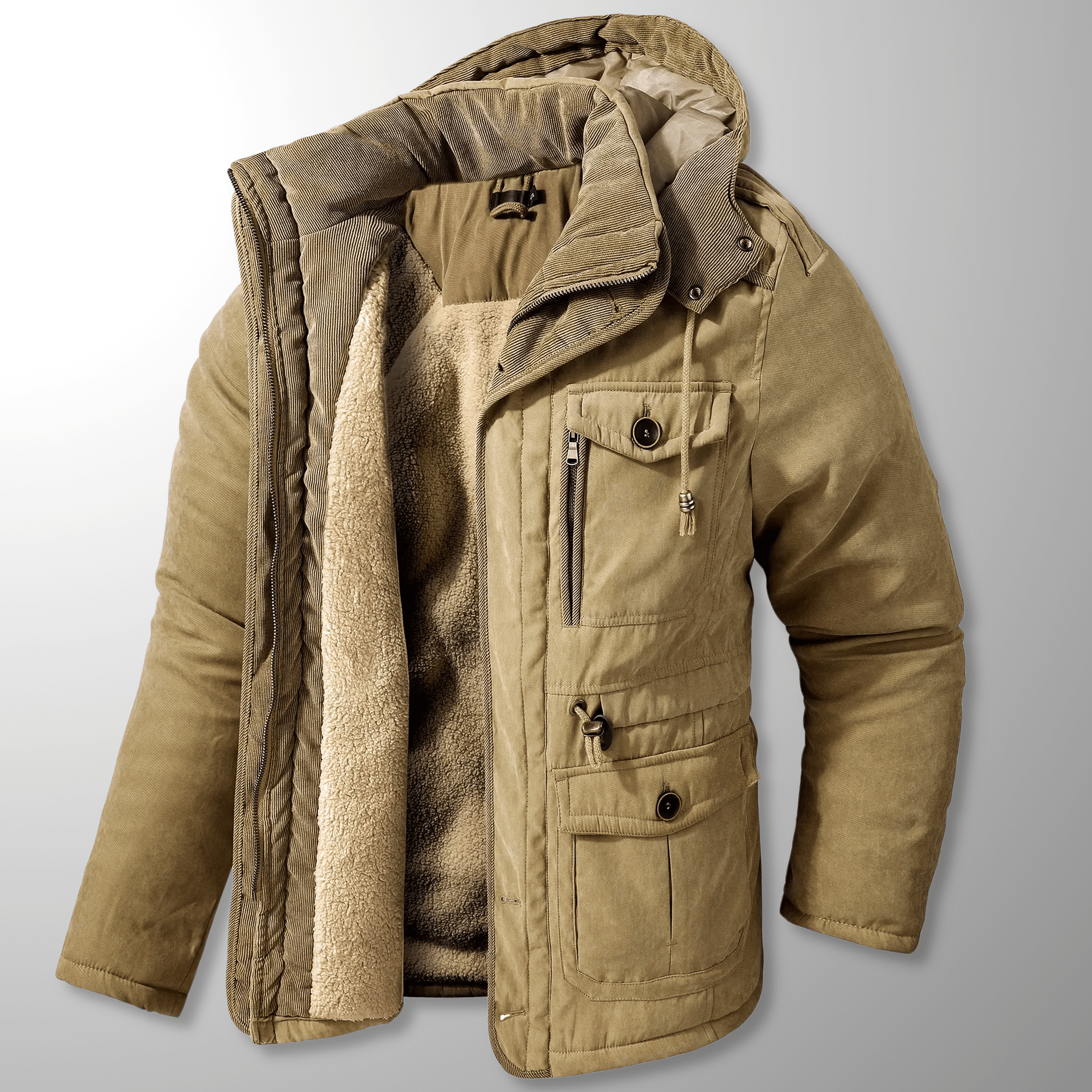 Vattentät och Andningsbar Jacka med Termisk Reflektion och Avtagbar Huva - STILUNA