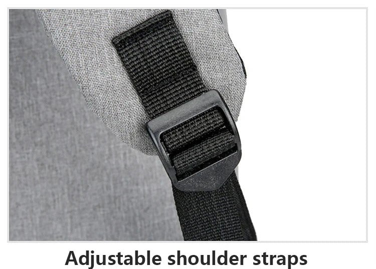 Vattentät Oxford Laptop Ryggsäck 15.6 Tum: Lås Upp Hög Kapacitet Med USB Laddningsport För Affärsresor Och Skola - STILUNA