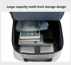 Vattentät Oxford Laptop Ryggsäck 15.6 Tum: Lås Upp Hög Kapacitet Med USB Laddningsport För Affärsresor Och Skola - STILUNA