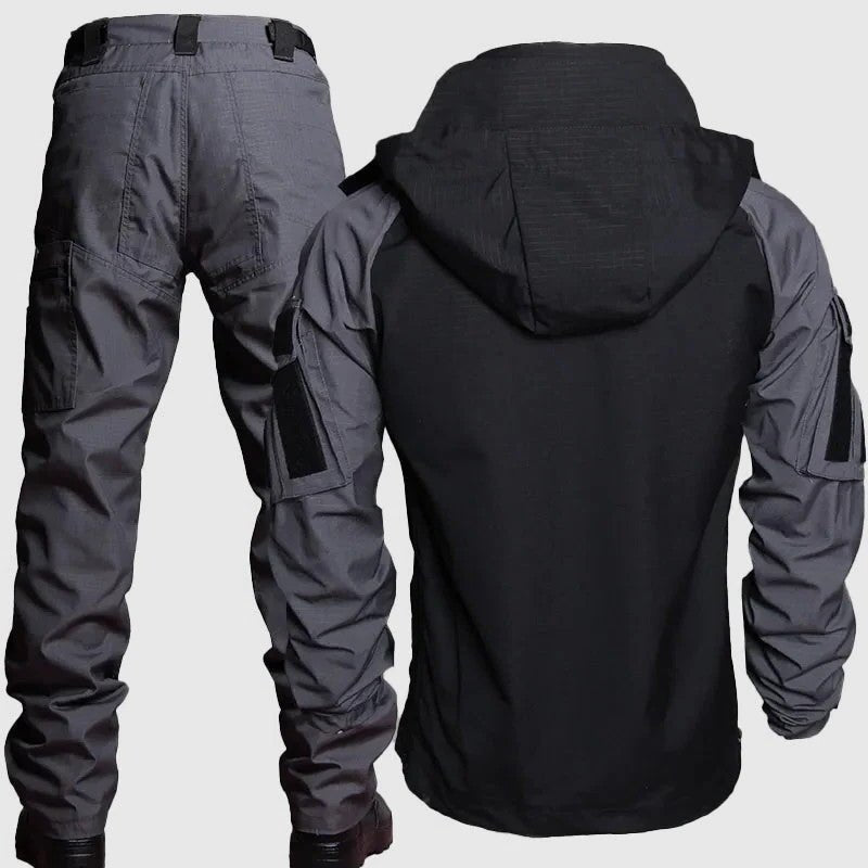 Vattentätt Taktiskt Set med Hög Krage och Förstärkta Byxor - STILUNA