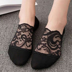 Ventilerande Blommiga Strumpor i Mjuk Bomull för Vår och Sommar – Fotledslängd, Flera Färger - STILUNA