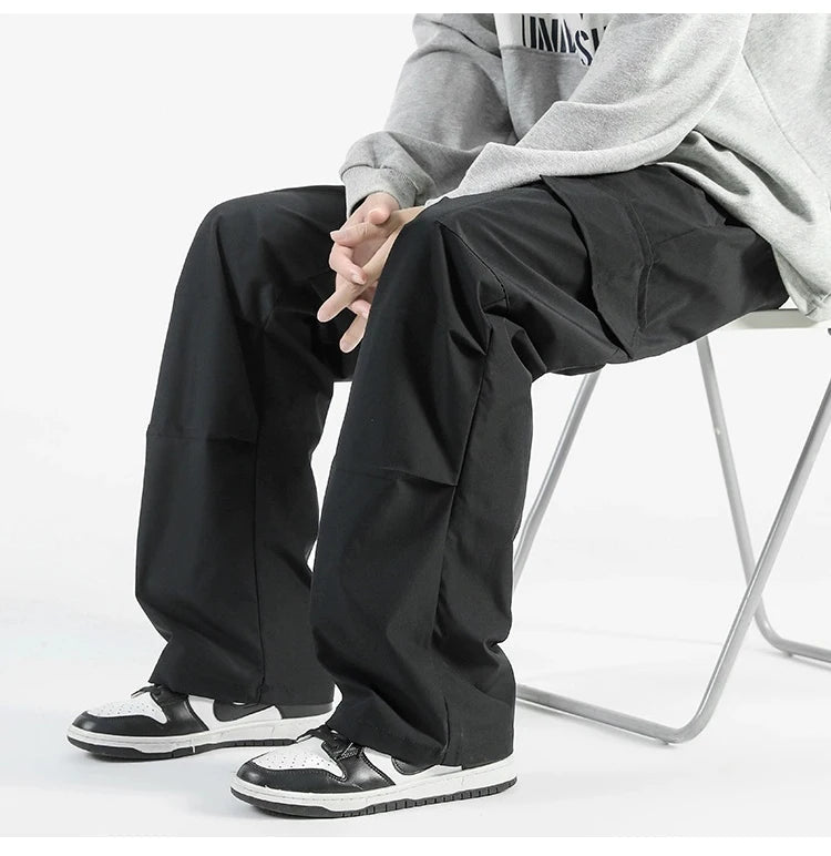 Vida Cargo Byxor med Justerbar Midja och Fickor – Y2K - Inspirerade - STILUNA