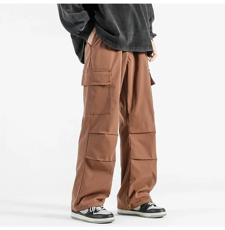 Vida Cargo Byxor med Justerbar Midja och Fickor – Y2K - Inspirerade - STILUNA