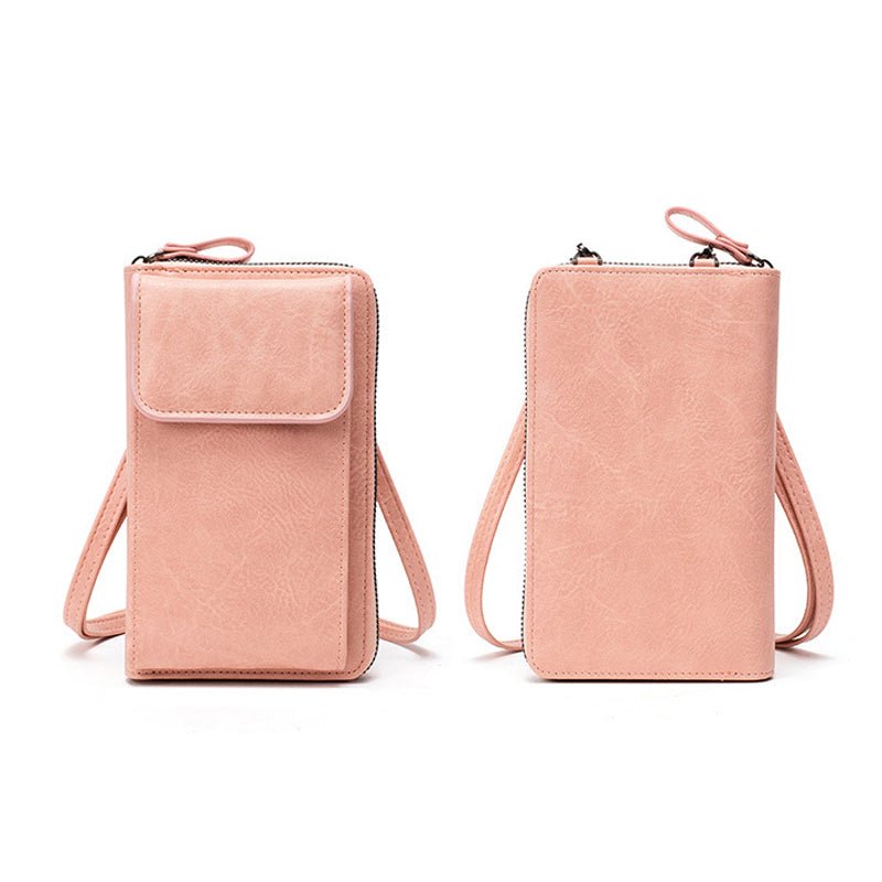 Vintage Casual Axelväska i PU med Dragkedja – 18 cm x 11 cm - STILUNA