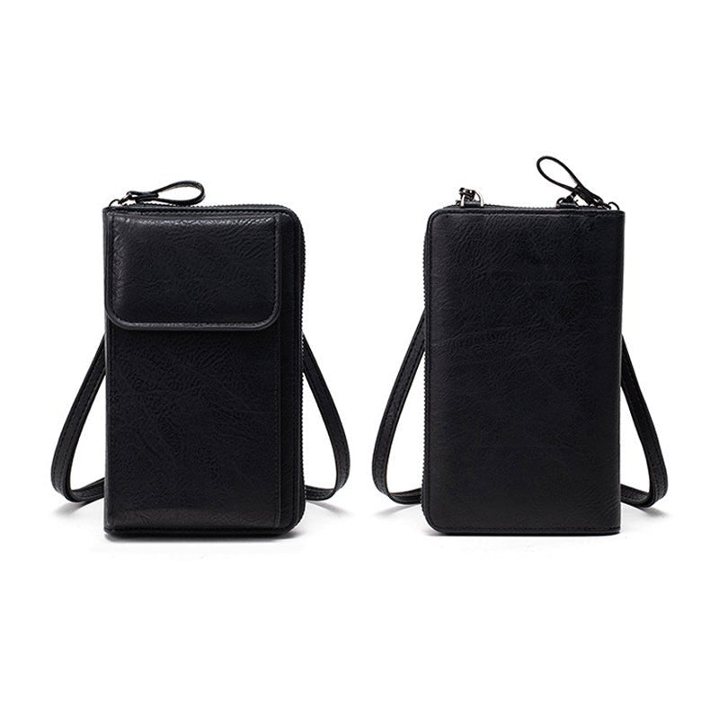 Vintage Casual Axelväska i PU med Dragkedja – 18 cm x 11 cm - STILUNA