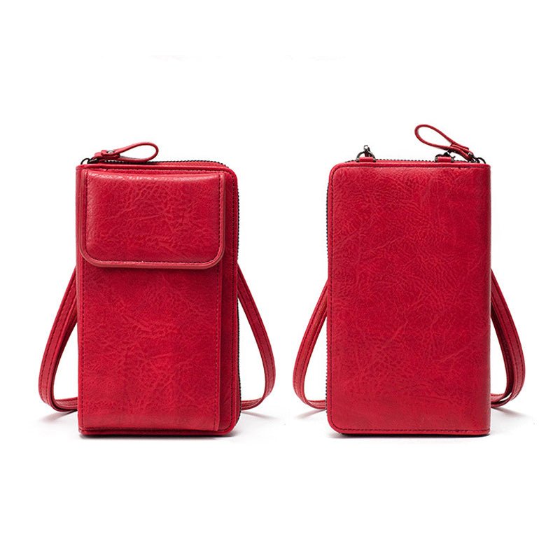 Vintage Casual Axelväska i PU med Dragkedja – 18 cm x 11 cm - STILUNA