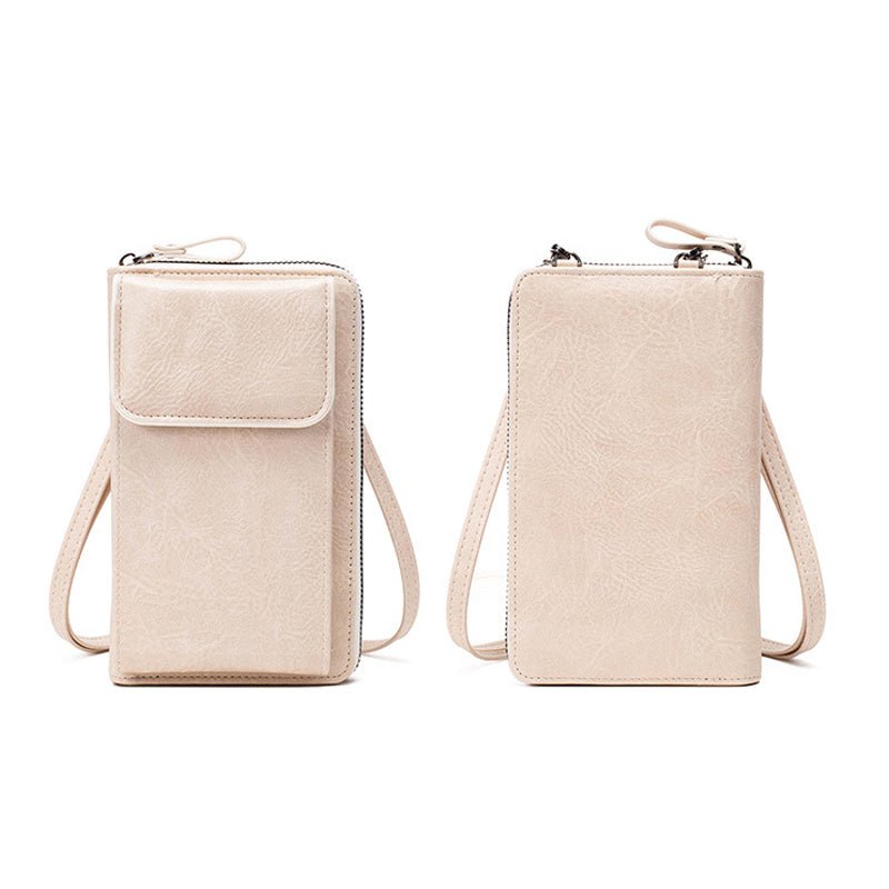 Vintage Casual Axelväska i PU med Dragkedja – 18 cm x 11 cm - STILUNA