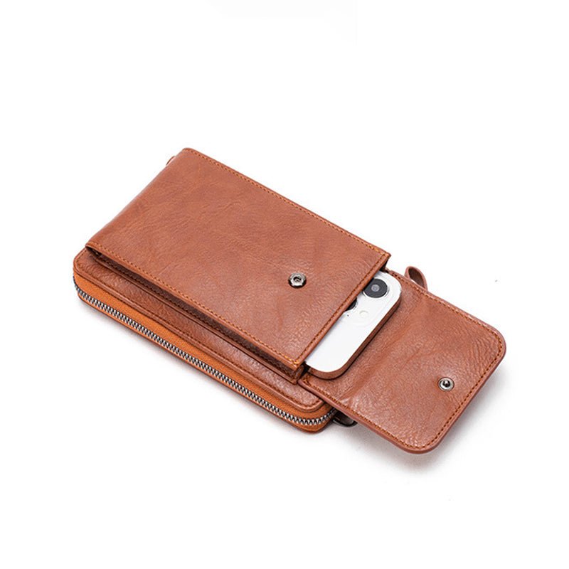 Vintage Casual Axelväska i PU med Dragkedja – 18 cm x 11 cm - STILUNA