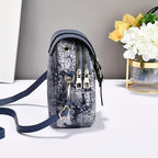 Vintage Casual Axelväska i PU med Dragkedja och Magnetisk Spänne – 19 cm x 13 cm - STILUNA