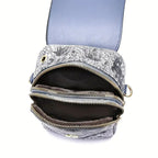 Vintage Casual Axelväska i PU med Dragkedja och Magnetisk Spänne – 19 cm x 13 cm - STILUNA