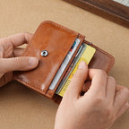 Vintage Myntväska i PU med Hjärtmönster – Kompakt och Praktisk - STILUNA