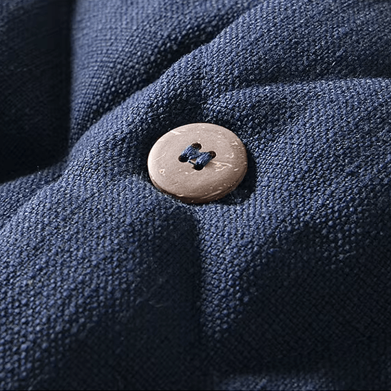 Vinterjacka Herr Lätt och Värmande med Diamantquiltad Design och Knappstängning – Perfekt för Övergångsväder - STILUNA