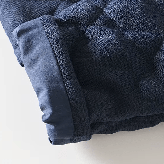 Vinterjacka Herr Lätt och Värmande med Diamantquiltad Design och Knappstängning – Perfekt för Övergångsväder - STILUNA