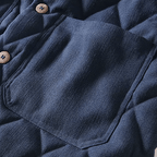 Vinterjacka Herr Lätt och Värmande med Diamantquiltad Design och Knappstängning – Perfekt för Övergångsväder - STILUNA