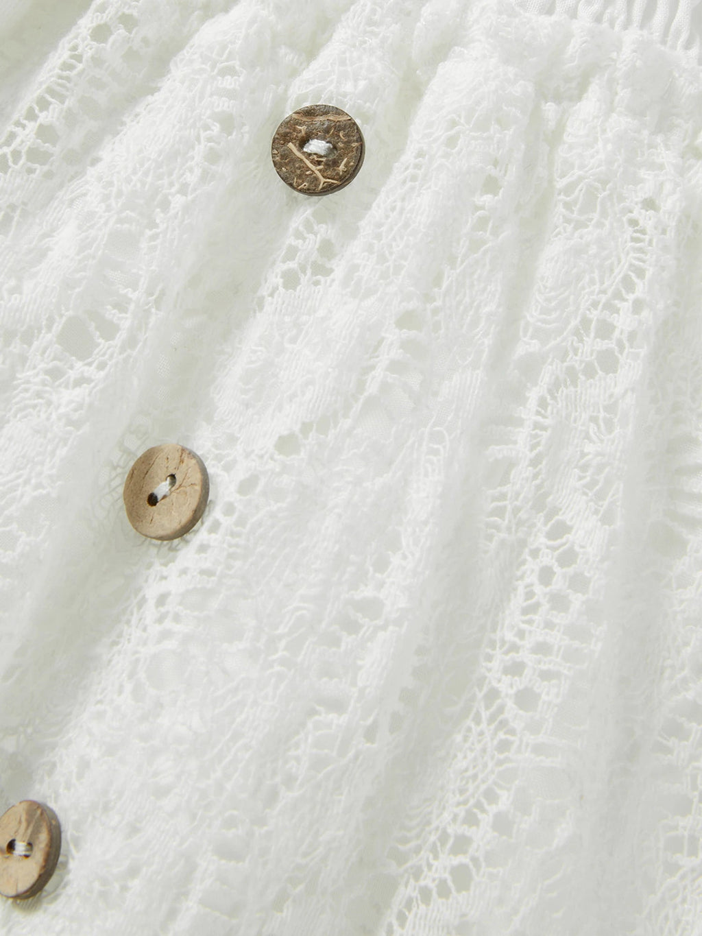 Vit Spets Tunika Strandklänning – Halvlånga Ärmar, Elegant Bodycon - STILUNA