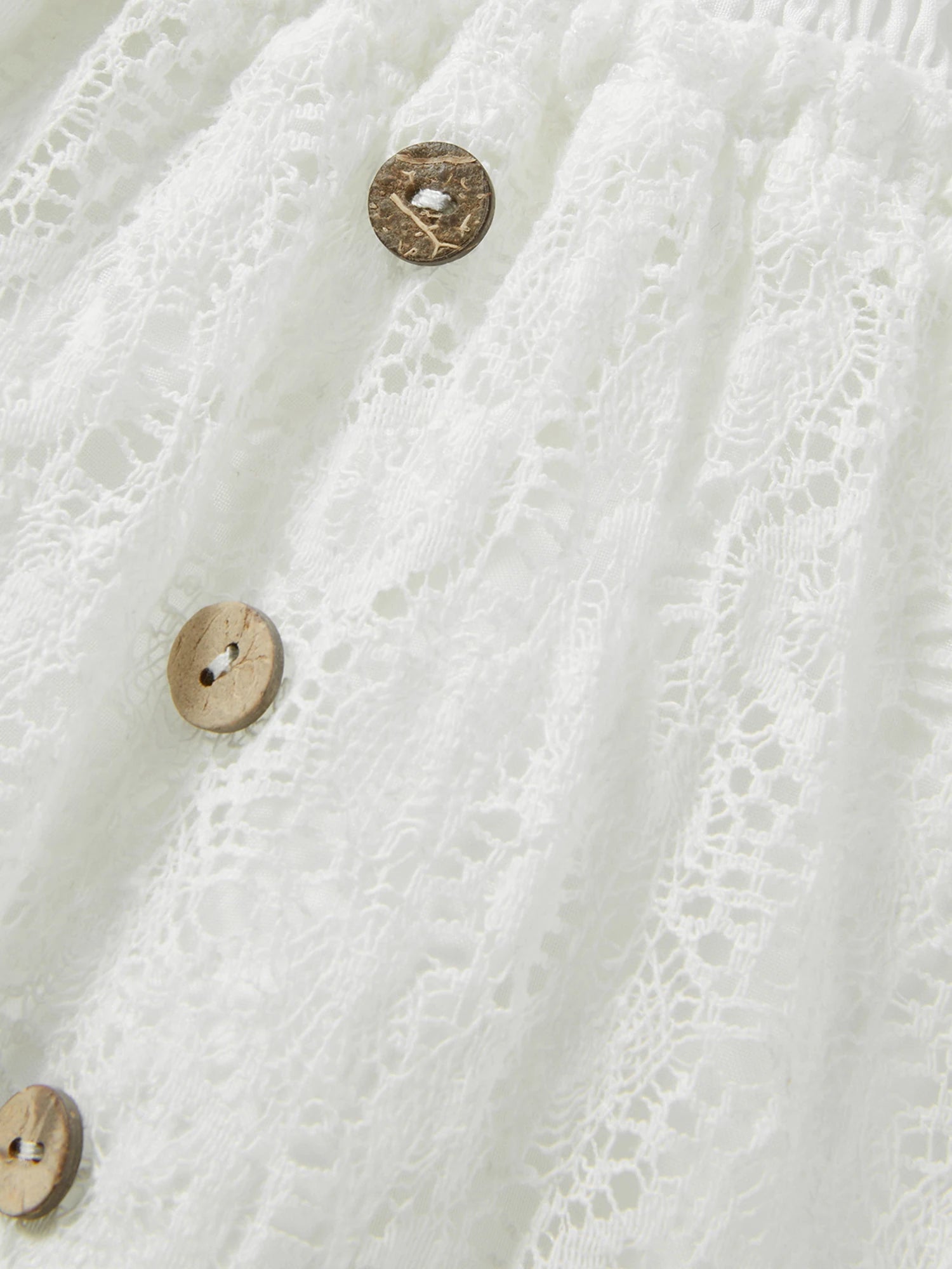 Vit Spets Tunika Strandklänning – Halvlånga Ärmar, Elegant Bodycon - STILUNA